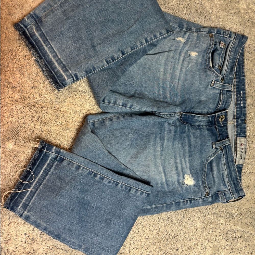 AG Adriano Goldschmied Light Blue Boyfriend Jeans